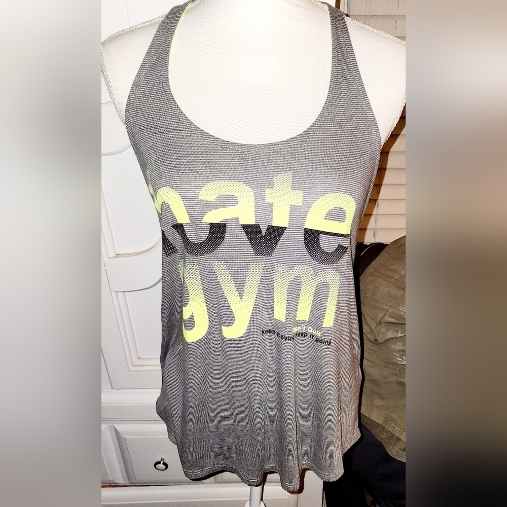 EVCR LOVE HATE GYM ATHLETIC TANK